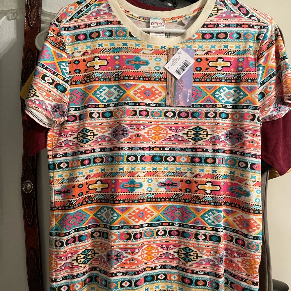 NWT Panhandle Aztec Print Boyfriend Tee